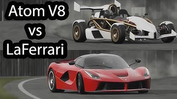 Ferrari LaFerrari vs Ariel Atom V8 Top Gear