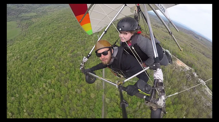 April Darnell Tandem Hang Gliding at Lookout Mount...