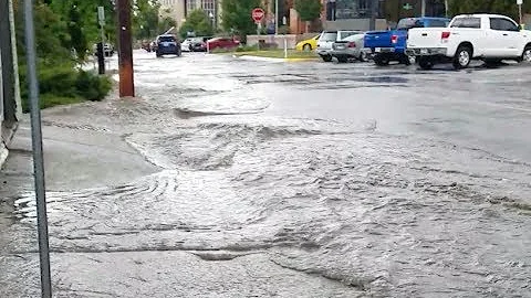 Flooding in Helena, MT. June 21, 2018 - raw footage.