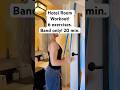 Full Body BAND workout from my hotel room! 6 exercises. 20 min!💪