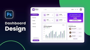 How to Create A Dashboard Design in Adobe Photoshop