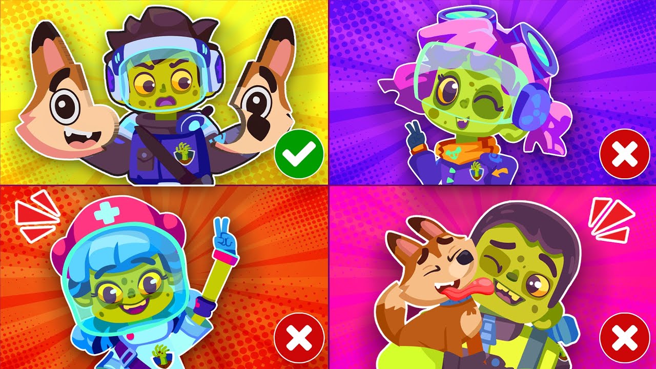 Zombie Patrol Rescue Team 🧟‍♂️🚁 | Brave Zombie Heroes Save the Day! 🚒🔥 | Funny Kids Songs