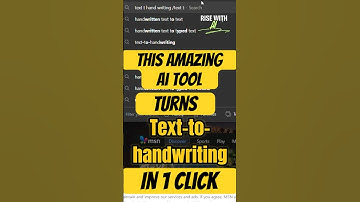 This AI Fakes Your Handwriting