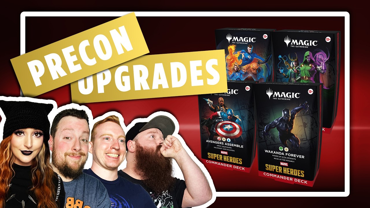 UPGRADED Marvel Precon Battle | Captain America vs Dr Doom vs Mister Fantastic vs T'Challa thumbnail