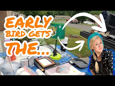 The YARD SALE Early Bird Gets The Profit!!