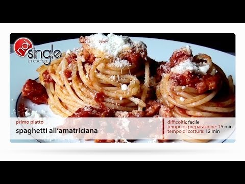 Spaghetti all&#039amatriciana