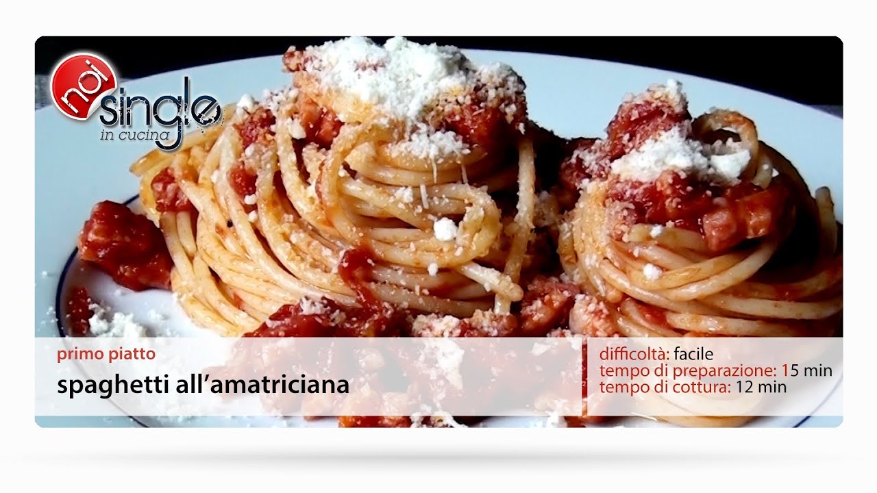 Spaghetti all'amatriciana YouTube
