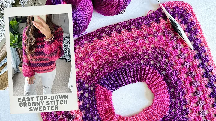 Easy Crochet Granny Stitch Sweater