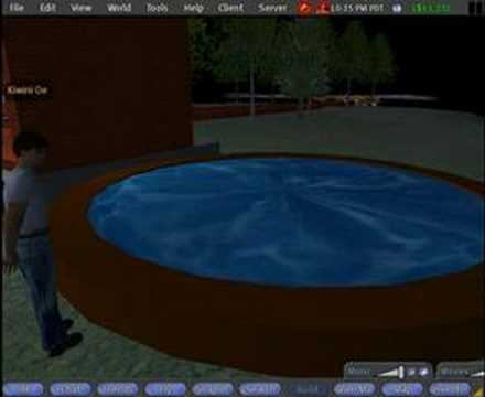 Second Life Sculpted Prim Wave Pool