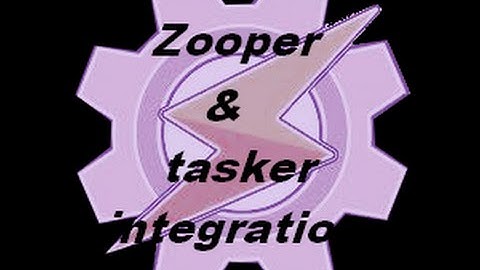 tasker tutorials: Zooper widget integration