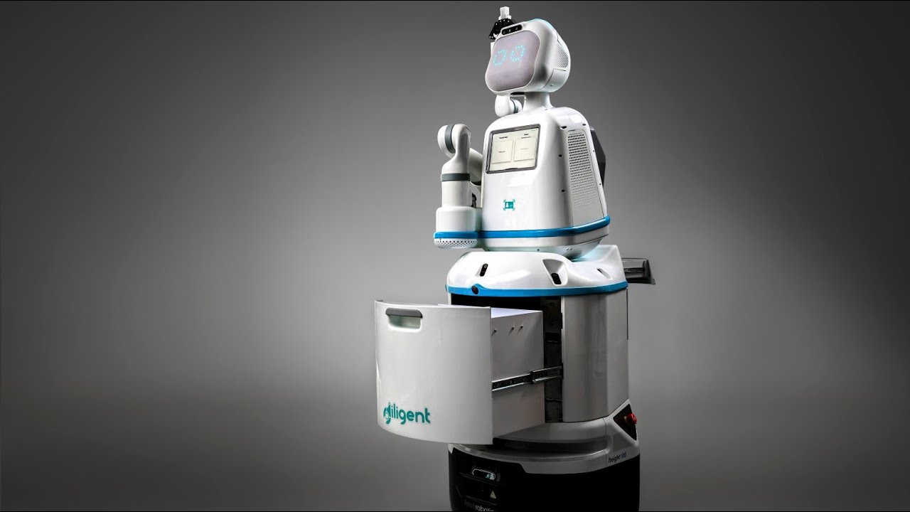 Laboratory Specimen Transportation  Robot. It takes jobs from hardworking people 🙁