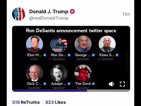 Trump post meme after DeSantis' 2024 run 🤣🤣🤣
