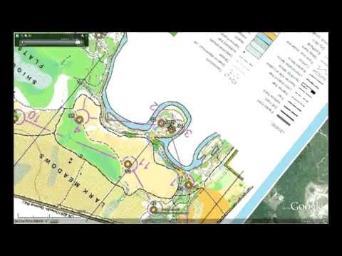 Jerry Sirmans' LBE Red Course Run - With map overlaid on Google Earth- 4 Jun 2011.flv