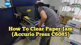 How To Clear Paper Jam | Accurio Press C6085/C6100