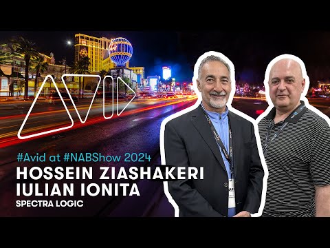 Avid at NAB Show 2024 — Hossein ZiaShakeri and Iulian Ionita (Spectra Logic)