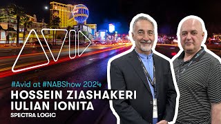 Avid at NAB Show 2024 — Hossein ZiaShakeri and Iulian Ionita (Spectra Logic)