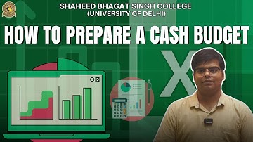 How to Prepare a Cash Budget in Microsoft Excel | Dr. Rishabh Gupta #BCH #BCP #ManagementAccounting