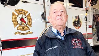92-year-old NJ volunteer firefighter honored in Wayne for 75 years of service
