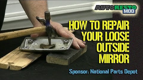 How To Fix Loose Outside or inside Mirror on Classic Cars Episode 275 Autorestomod