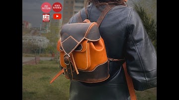 Making a Leather Backpack, PDF Pattern, by #vikingsleatherdesign