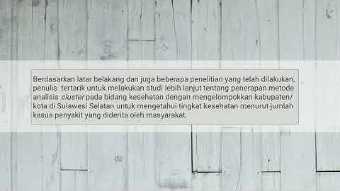 Perbandingan Kinerja Algoritma Ward dan Algoritma K-Means dengan Uji Silhouette Coefficient