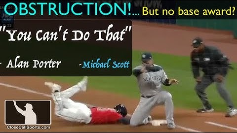 Anthony Rizzo Blocks 1st Base, so Umpire Alan Porter Rules Andres Gimenez Safe on Obstruction, But…