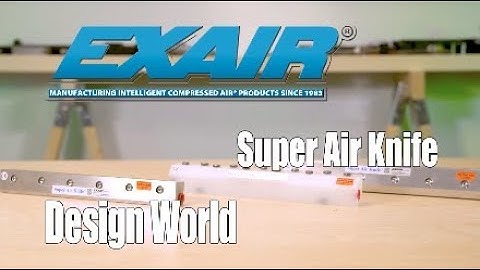 Air knives cut through industrial contaminants