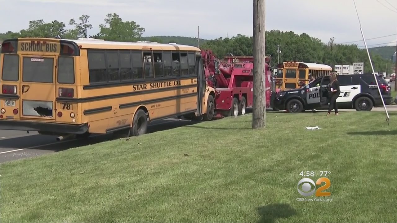 2 School Buses Collide In Mahwah