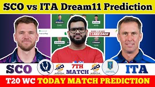 SCO vs ITA Dream11 Prediction| SCO vs ITA Today Match Prediction| T20 World Cup Match 7 screenshot 3