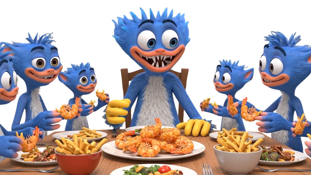 Huggy Wuggy Cooks Fried Shrimp | Short Cooking Video | Warm Friendship Story