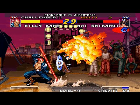 Fightcade 👊 Real Bout Fatal Fury 👊🏾 STONE BOUT 🇧🇷 Vs ALBERTOSJC 🇧🇷