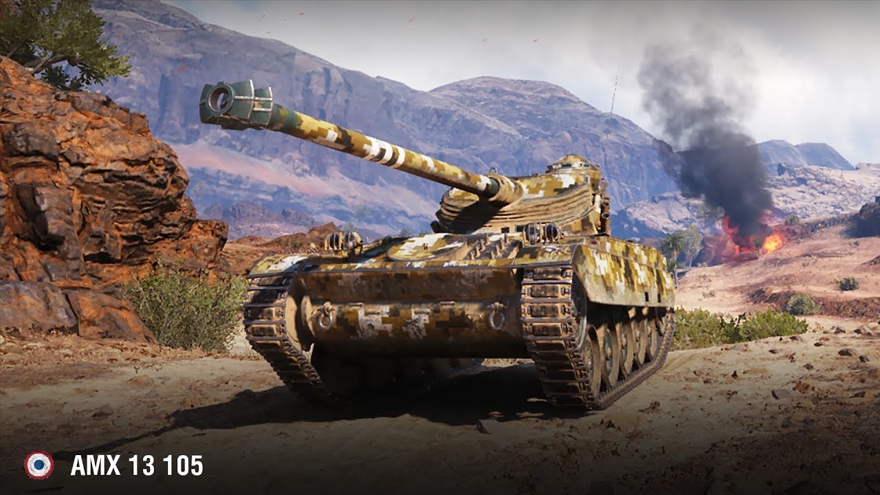 как играть в 21 Мастер на AMX 13 105 | Эль-Халлуф – Встречный бой