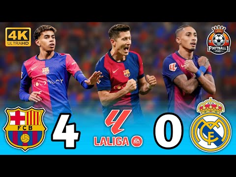 برشلونة ي ذل ريال مدريد برباعية نارية في كلاسيكو الليغا  برشلونة   ريال مدريد 