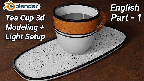 Part - 1 Tea Cup 3d Modeling + Light Setup in Blender #blendertutorial#3dmodeling #blender3dmodeling