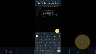 Python program to Print Sandglass Number Pattern #shorts #youtubeshorts #shortsvideo
