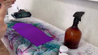 Simple Airbrushing Of Fabric For Sewing A Leotard For Rhythmic Gymnastics