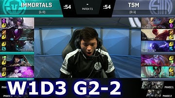 TSM vs Immortals Game 2 | S7 NA LCS Spring 2017 Week 1 Day 3 | TSM vs IMT G2 W1D3 1080p