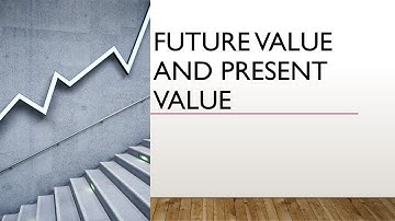 Future Value and Present Value of single cash flow