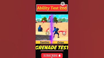 The Truth Behind Orion vs sentino character ability test | santino vs Orion free fire #shorts