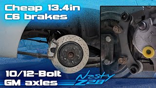 Cheap Corvette/Blazer brakes on Camaro (or any old 10/12bolt rear)