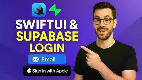 SwiftUI & Supabase in Action: Simplify Login with Email & Sign in with Apple—No Stress, Just Code!