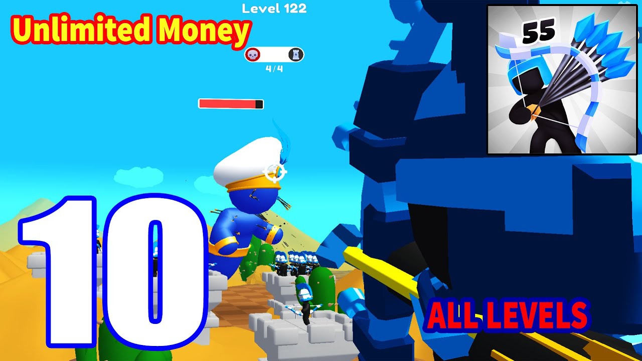 Merge Archers: Bow and Arrow –  Gameplay Walkthrough All Levels P10