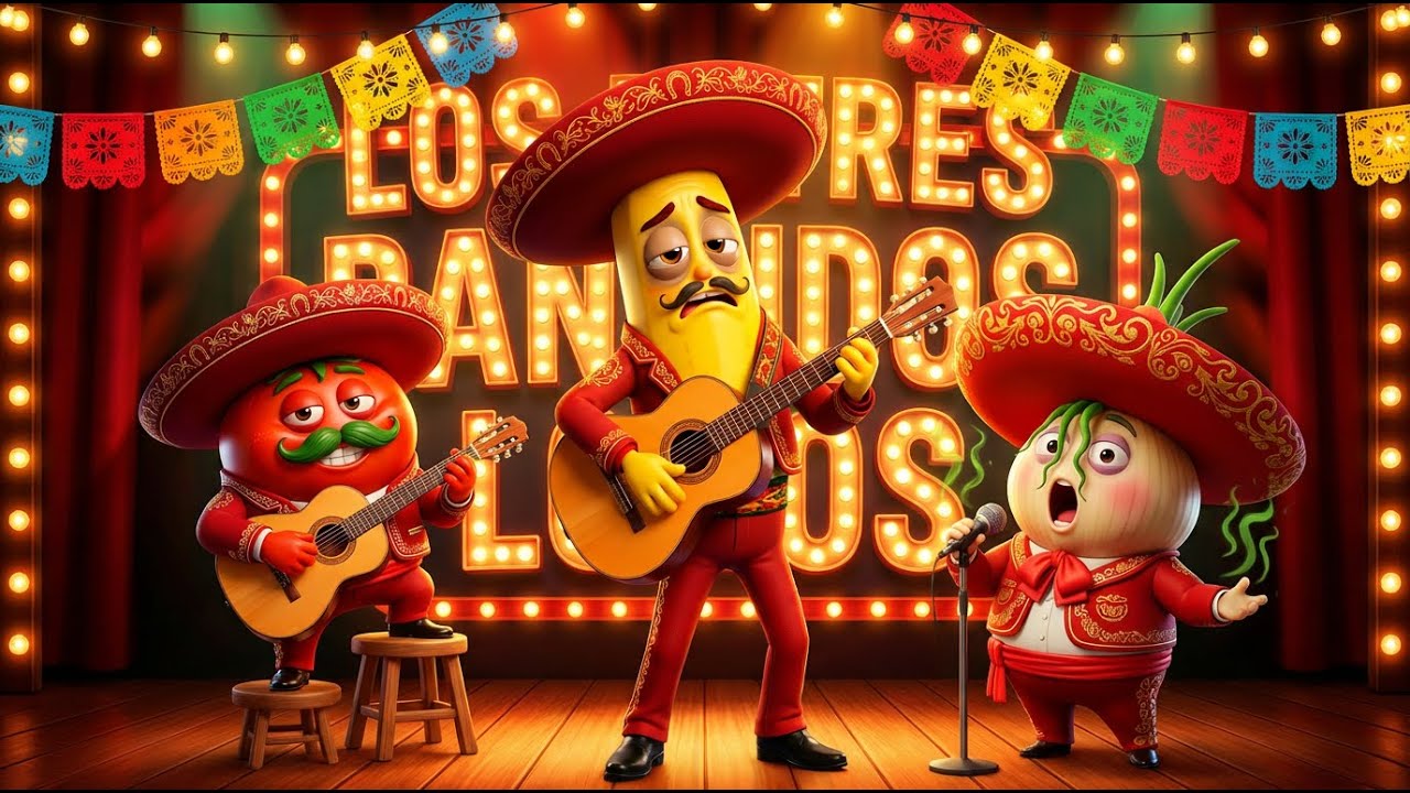 💃🔥 Los Tres Banditos Locos | Baile Loco 🎶 Canción Divertida Para Niños y Familias 🕺🎉 