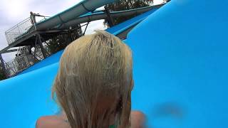 Watersliding At Lögarängsbadet