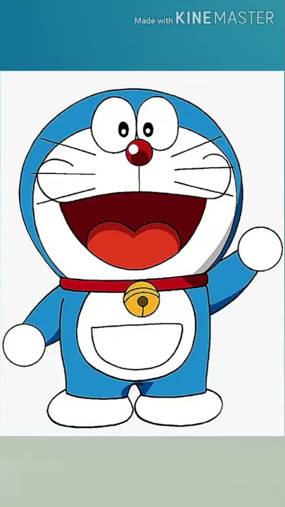 Foto Doraemon yang sedang senang