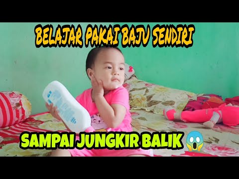 BAYI PAKAI BAJU SENDIRI SAMPAI JUNGKIR BALIK 😱