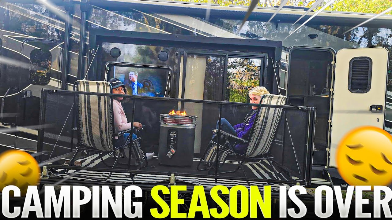 Осенний кемпинг. Конец сезона кемпинга.