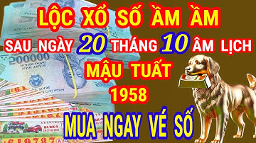 Tiền Bạc Rung Chuyển! MẬU TUẤT 1958 Từ Mốc 20/10 Âm Lộc Trời Đổ Về Dồn Dập TRÚNG SỐ GIẬT MÌNH