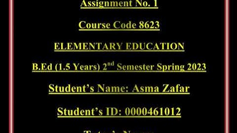 AIOU Code 8623 Solved Assignment No 1 Autumn 2023 part 2 | Shining Stars Academy