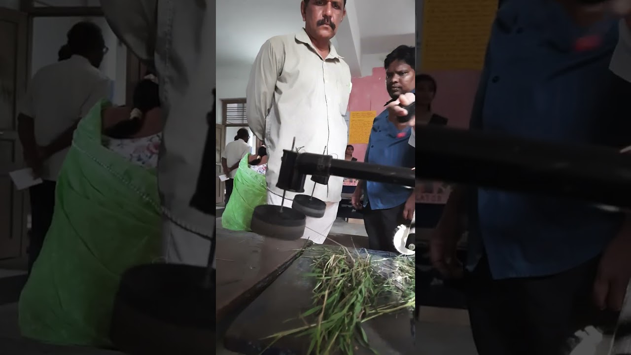 Green Grasscutting machine made by a government school students/